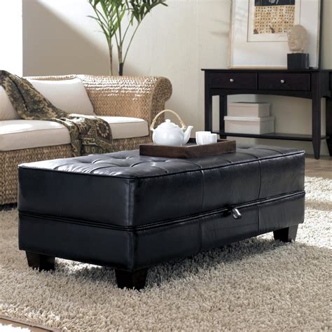 Shop for coffee table ottomans in ottomans. 2020 Latest Original Leather Ottoman Coffee Table ...