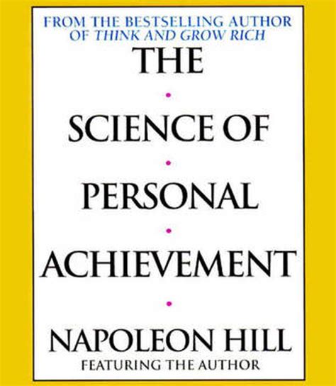 The Science Of Personal Achievement By Napoleon Hill Compact Disc