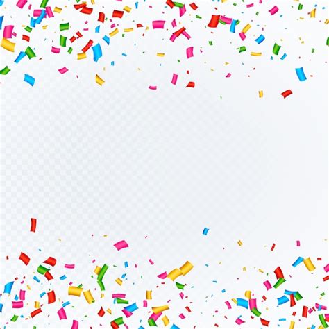 Free Vector Confetti Background With Space