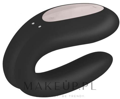 Satisfyer Double Joy Partner Vibrator Black Wibrator Dla Par Czarny Makeuppl