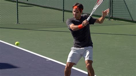 Roger Federer Backhand In Slow Motion