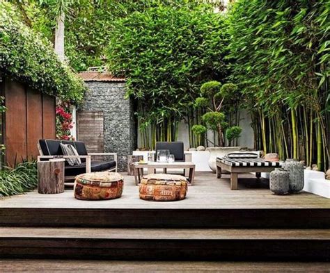 Take a look at this modern design ideas for garden and terrace with bamboo plants. 46+ Exciting Bamboo Garden Ideas
