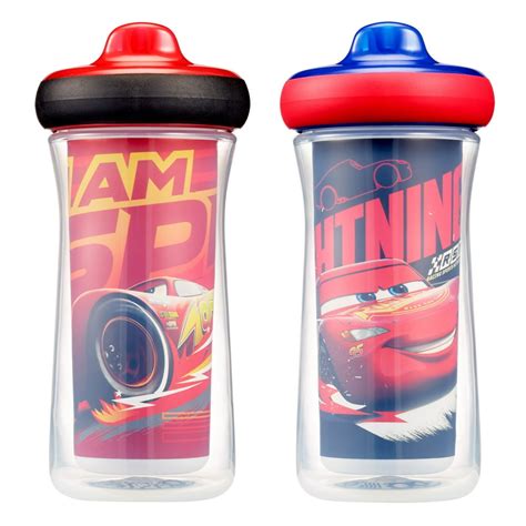 Disney Pixar Cars Insulated Hard Spout Sippy Cups With One Piece Lid 9