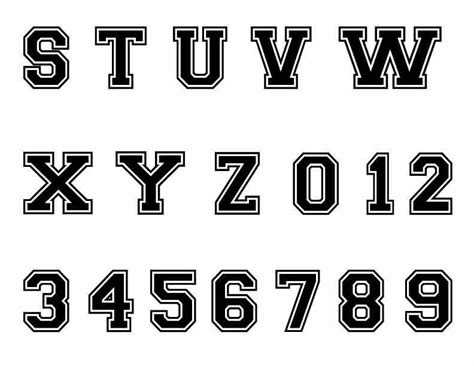 Free Svg Varsity Split Letter Alphabet Set File For Cricut Pin On