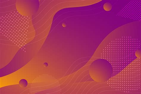 Bright Orange Purple Fluid Gradient Shapes Background 681373 Vector Art