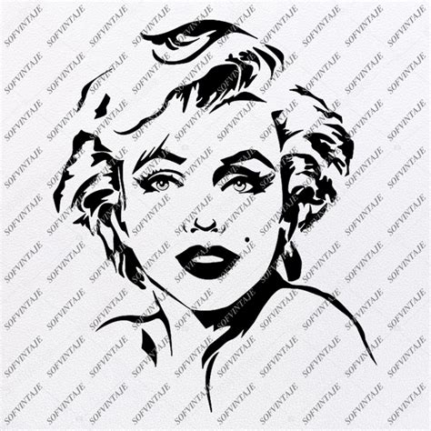 Marilyn Monroe Svg File Marilyn Monroe Svg Design Clipart Artist Svg