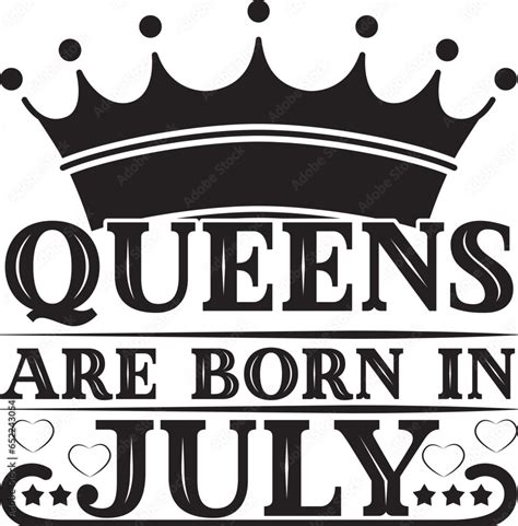 Stockvektorbilden Queens Are Born In Svg Birthday Svg Birthday Queen