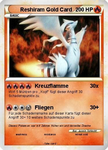 4.3 out of 5 stars 12. Pokémon Reshiram Gold Card - Kreuzflamme - My Pokemon Card