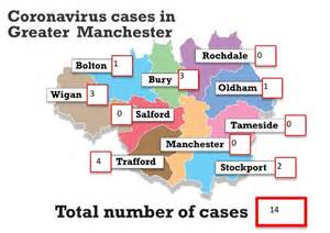 All The Confirmed Coronavirus Cases In Greater Manchester