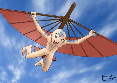 Rule 34 Aang Avatar The Last Airbender Gliding Human Male Male Only