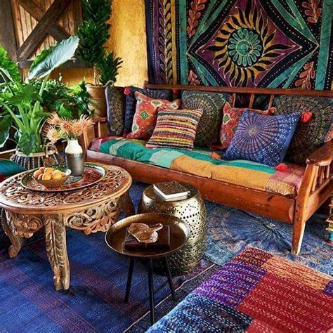 Cozy Bohemian Style Living Room Decorating Ideas 24 Bohemian Style