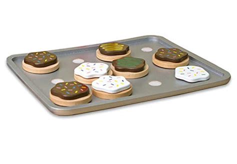 Melissa And Doug Personalized Slice And Bake Wooden Cookie Play Food Set