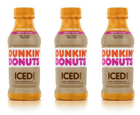 Dunkin Donuts Adds New Pumpkin Spiced Bottled Iced Coffee