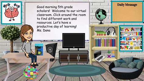 I love having my bitmoji in my interactive virtual classroom. How to Create an Interactive Bitmoji Classroom | elink