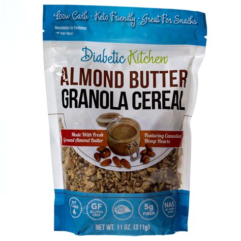 Top diabetic granola bar recipes and other great tasting recipes with a healthy slant from sparkrecipes.com. Diabetic Kitchen Almond Butter Granola Cereal Keto, Low Carb, No Sugar Added, Gluten-Free ...
