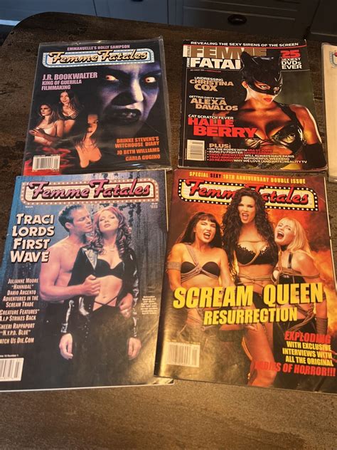femme fatales magazine lot vintage 2001 2002 2004 some new sexy issues ebay