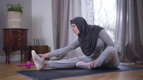 Young Muslim Woman In Sportswear Hijab Stock Footage Sbv 338124534 Storyblocks