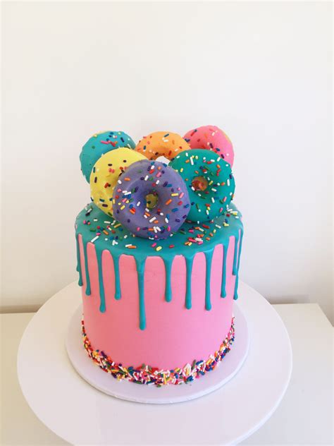 27 Amazing Image Of Donut Birthday Cake Donut Birthday Cake Donut Drip