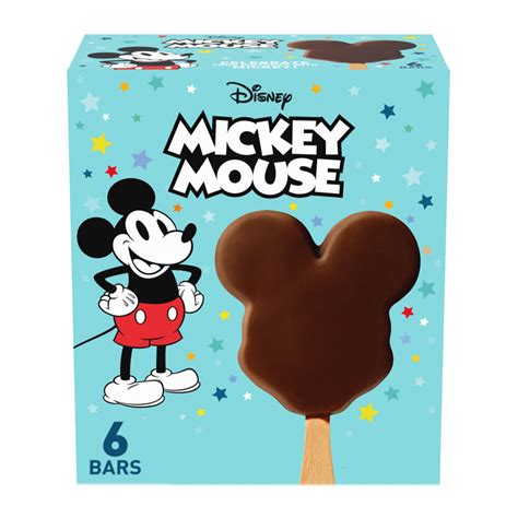 Disney Mickey Mouse Light Ice Cream Bars 6 Count