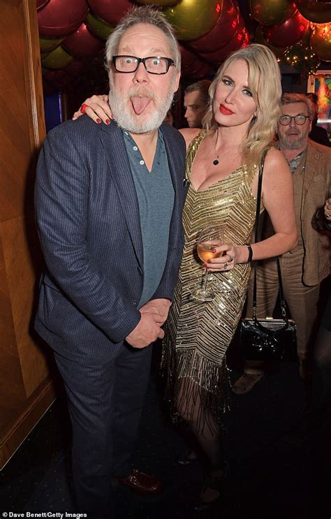 Vic Reeves 60 Attends Tramp Clubs 50th Anniversary With Wife Nancy Sorrell 45 Daily Mail