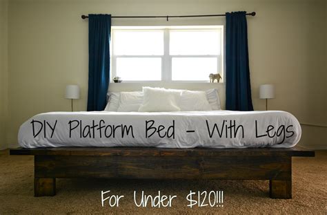 People interested in bed frame legs also searched for. How to Build a Platform Bed With Legs - For Less than $120 ...