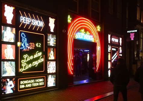 Sex Palace Peep Show In Amsterdam Red Light District Amsterdam Red