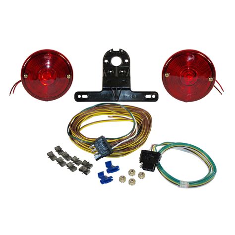Has separate bulbs for lighting stop and turn signals (both red). Economy Round Trailer Light Kit with Wiring Harness - Walmart.com - Walmart.com