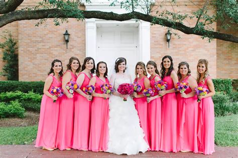 Trends We Love Pink Bridesmaids Dresses