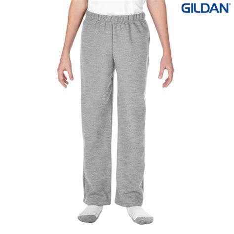 18400b Gildan Heavy Blend Youth Open Bottom Sweatpants Dori Apparel