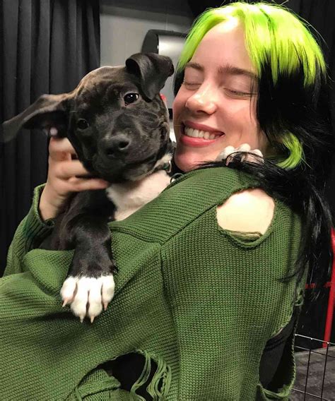 Billie Eilish Gets A Sweet Visit From Shelter Puppies Before Kicking