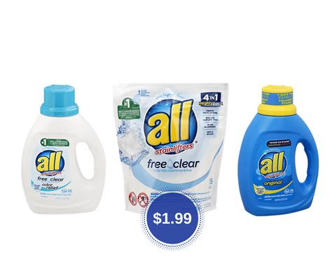 New All Detergent Coupon And Sale At Safeway Pay Just 199 Per Bottle