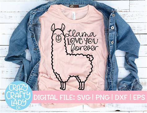 Llama Love You Forever Svg Valentine S Day Cut File Etsy