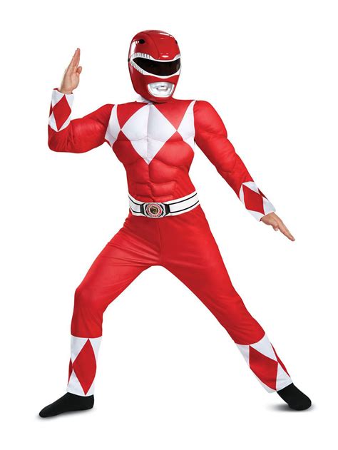 Muscle Classic Child Mighty Morphin Red Power Ranger