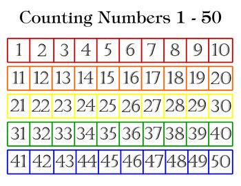 Play matching, ordering, grouping, and math games. free printable numbers 1-50 That are Crush - Mason Website