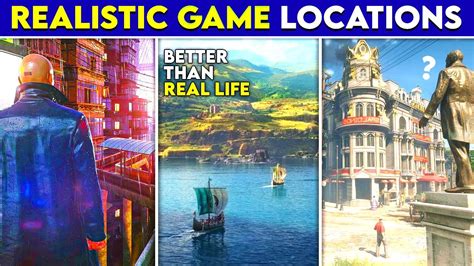 Top 5 Most Realistic Locations 🤯 In Video Games That Are More