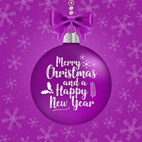 Download Merry Christmas Happy New Year Card Royalty Free Vector