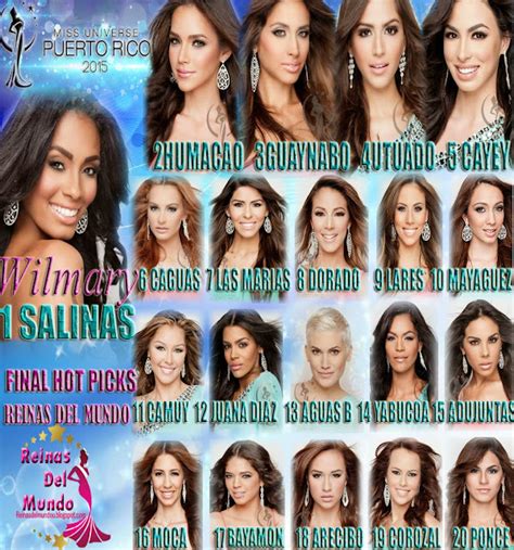 Reinas Del Mundo Miss Universe Puerto Rico 2015 Final Hot Picks