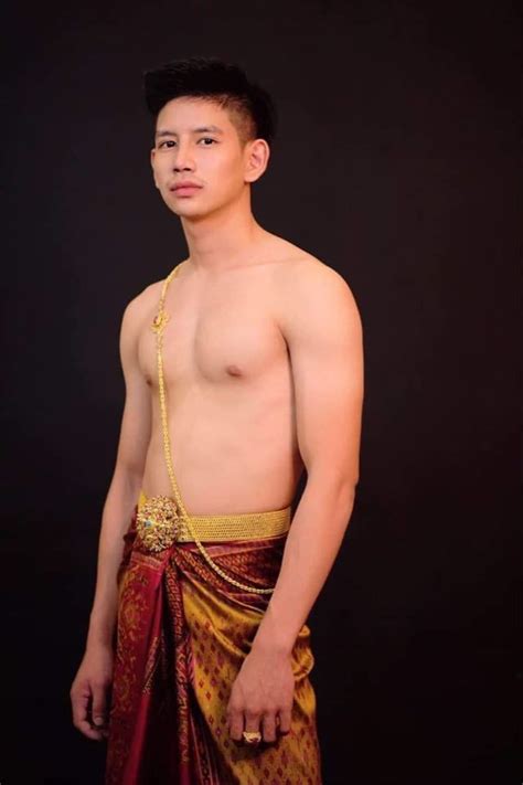 Thai Guy And Traditional Outfit Thailand