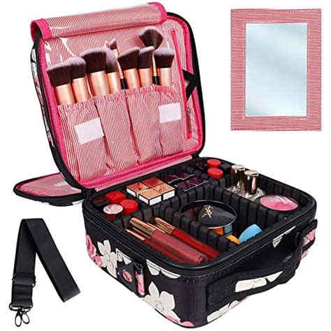 Kootek Travel Makeup Bag 2 Layer Portable Train Cosmetic
