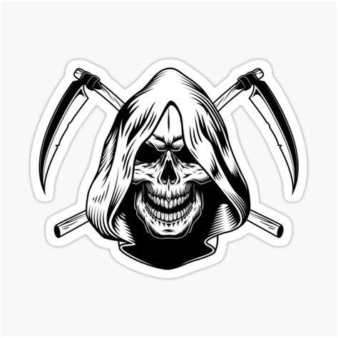 Grim Reaper T Shirt Mug And Face Mask Sticker For Sale By Numadtrip