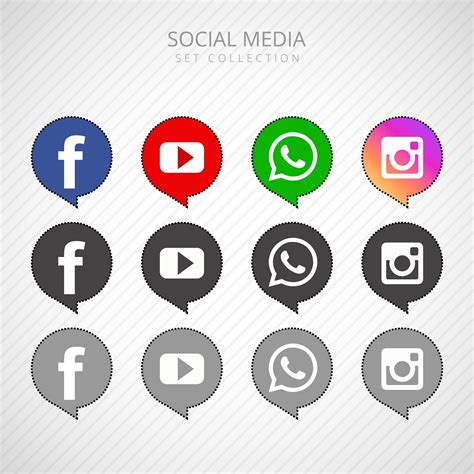 Free Vector Icons Of Social Media Logos Designed B Vrogue Co