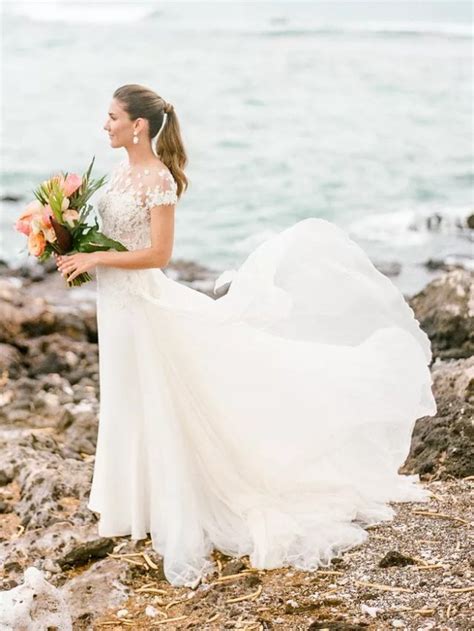 26 Beach Wedding Dresses Perfect For A Seaside Ceremony
