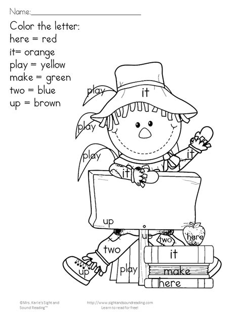 100% free fall coloring pages. Printable Fall Coloring Pages - Color by letter/sight word ...