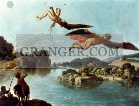Image Of Carlo Saraceni Icarus The Fall Of Icarus Oil On Copper By