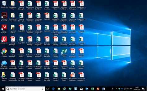 Desktop Full Of Icons Before Size Training Art