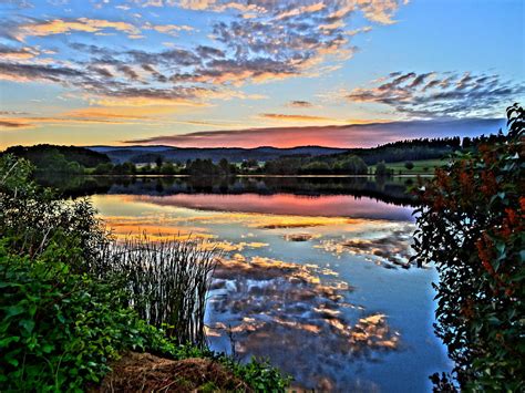 Peaceful Lake With Sunset Photograph By M Bleichner Fine Art America