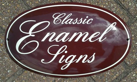 Classic Enamel Signs 36x22cm Classic Enamels Signs