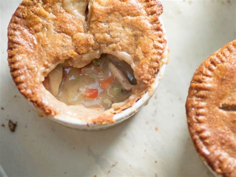 Individual Double Crusted Chicken Pot Pies Recipe