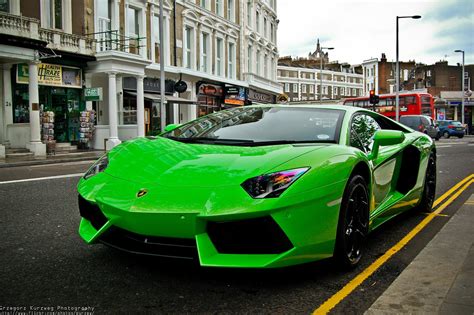 Aventador Green Lamborghini Lp700 Supercars Italian Cars