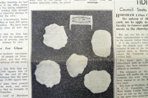 The Day 60 Years Ago Record Breaking Hailstones Battered Horsham